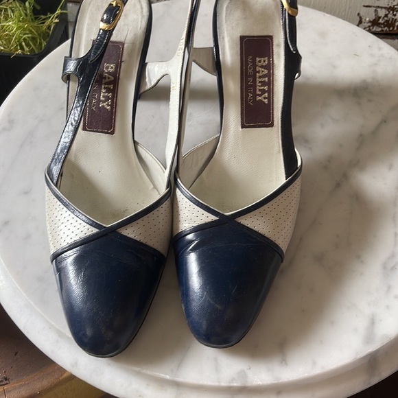 Vintage Bally sling back heels - Picture 5 of 5